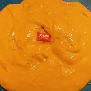 Pumpkin spice milkshake slime